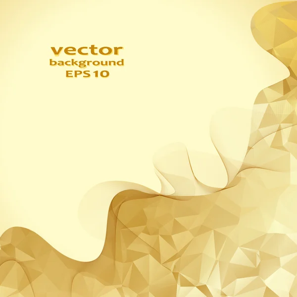Золотий кристалічний абстрактний візерунок. бізнес дизайну — стоковий вектор