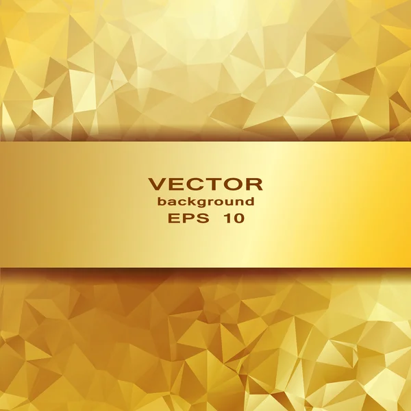 Cristal de ouro padrão abstrato. Design de negócios — Vetor de Stock