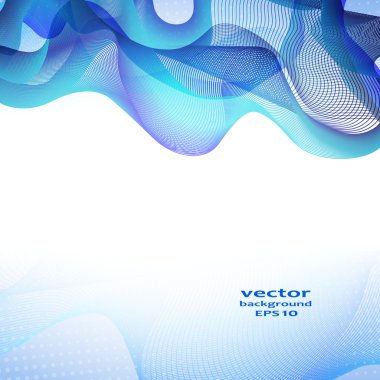 Soyut renk dalgası tasarım ögesi.