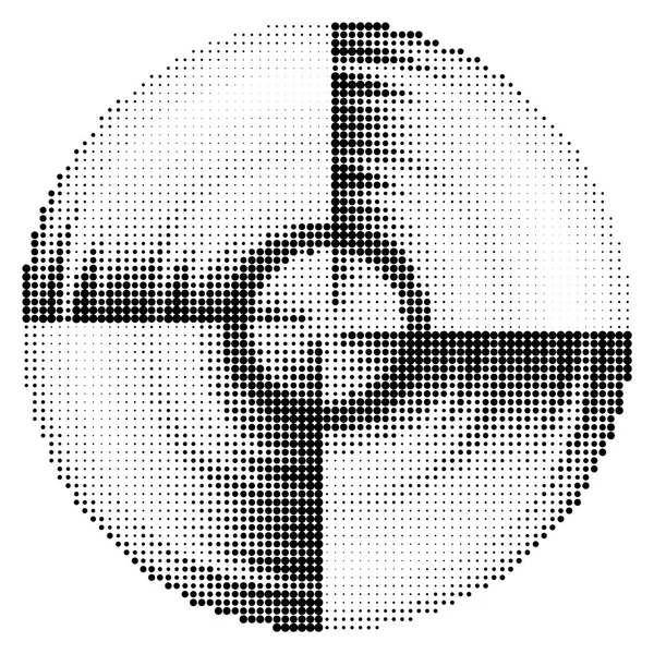 抽象的な黒と白のドット — ストックベクタ