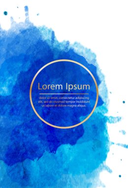 Suluboya vektör arkaplanı. 