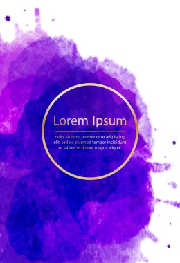 Suluboya vektör arkaplanı. 