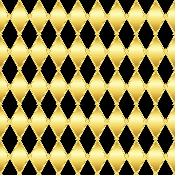 三角形のゴールドのきらびやかなシームレス パターン — ストックベクタ