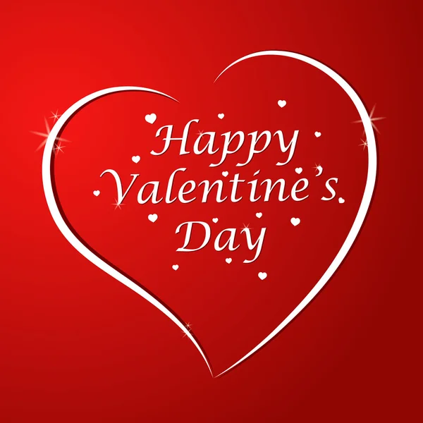 Liefde u Valentine dag wenskaart — Stockvector