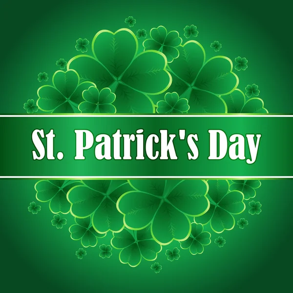 St. Patricks Day greeting. — Stock Vector