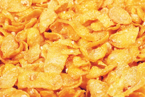 Кукурудзяні пластівці з медом та горіхами — стокове фото