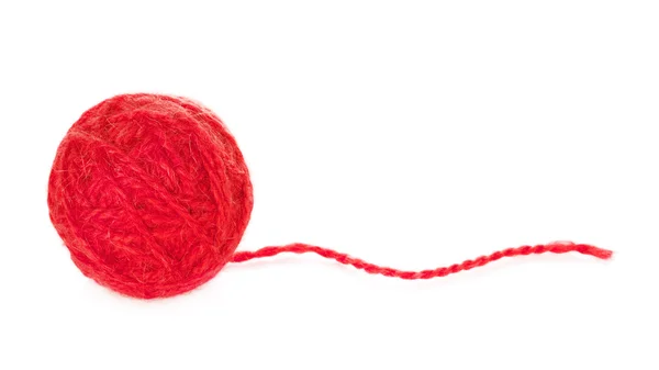 Red Yarn Ball — Stock Photo, Image