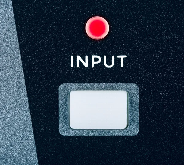 Amplifier Input Button — Stock Photo, Image