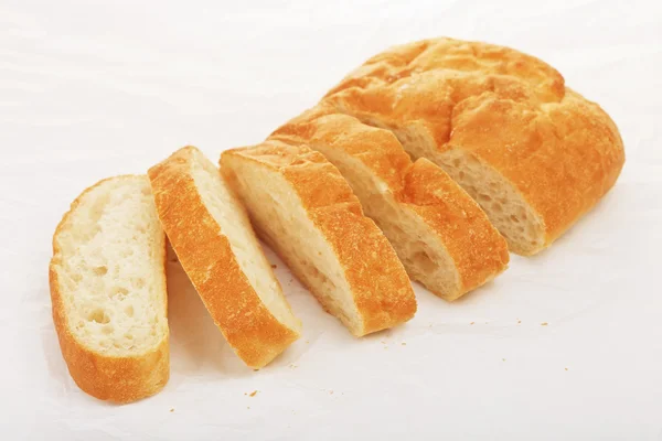 Ciabatta ekmeği dilimlenmiş — Stok fotoğraf