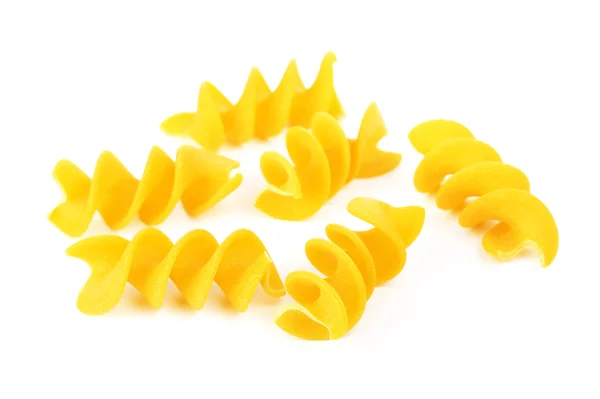 Pasta espiral amarilla cruda —  Fotos de Stock