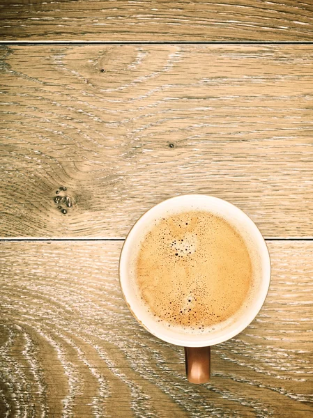 Coffee Cup On Wooden Table — Stock Photo, Image