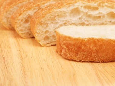 ciabatta ekmeği dilimlenmiş