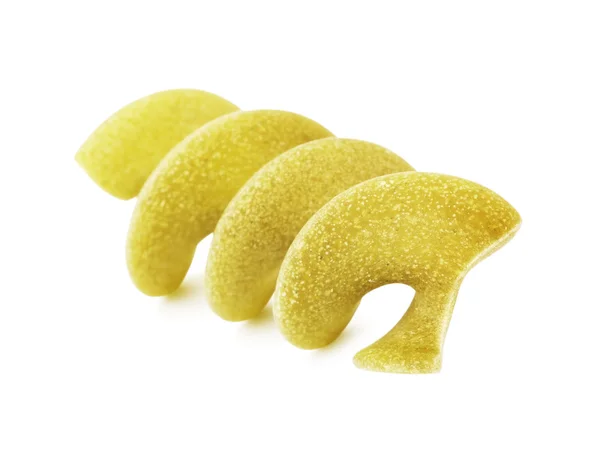 Råa gröna Spiral Pasta — Stockfoto