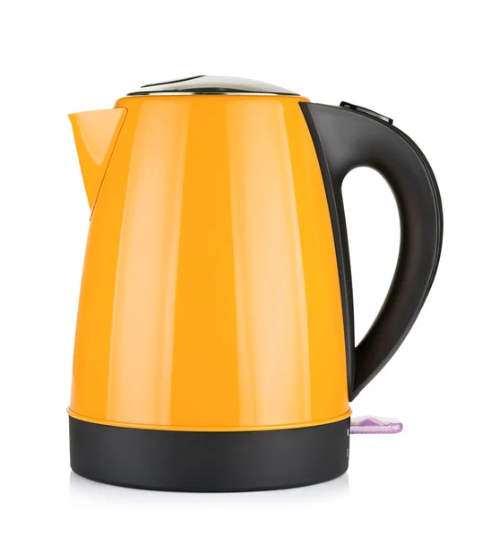 Modern orange electric kettle Stock Photos, Royalty Free Modern orange