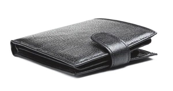 Black Leather Wallet — Stock Photo, Image