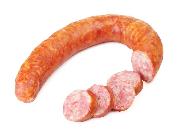 Saucisse de Cracovie tranchée — Photo