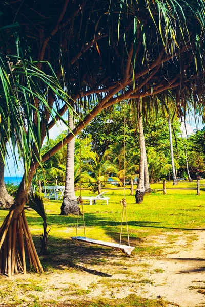 Zieloną Tropical Resort — Zdjęcie stockowe