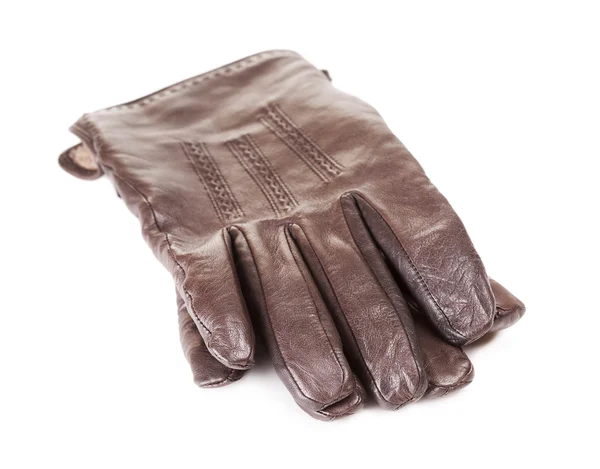 Rękawice skórzane brązowe — Zdjęcie stockowe