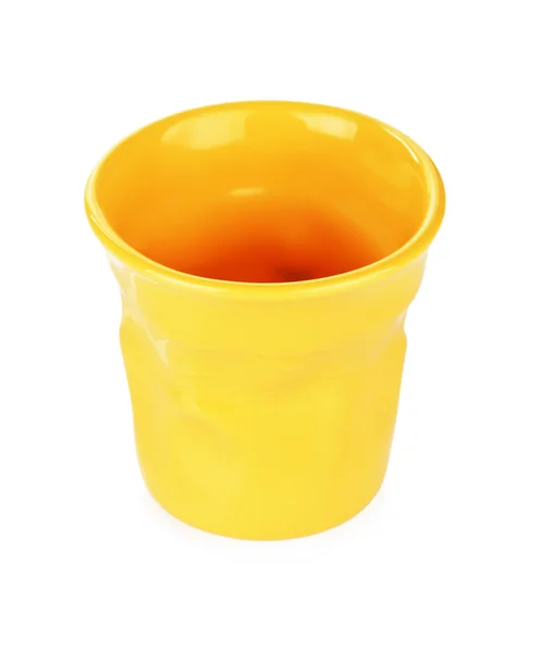 Žlutá espresso cup — Stock fotografie