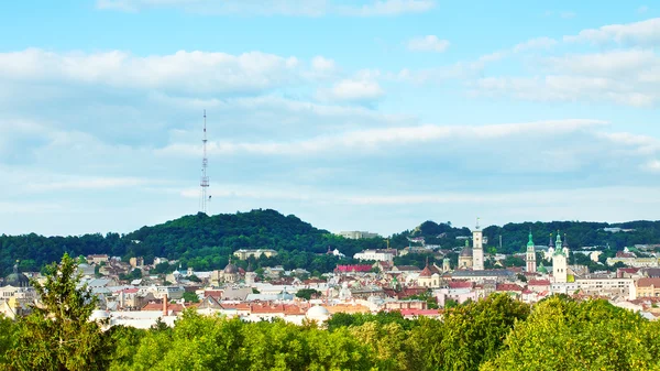 High Angle View Lviv — Stock Photo, Image