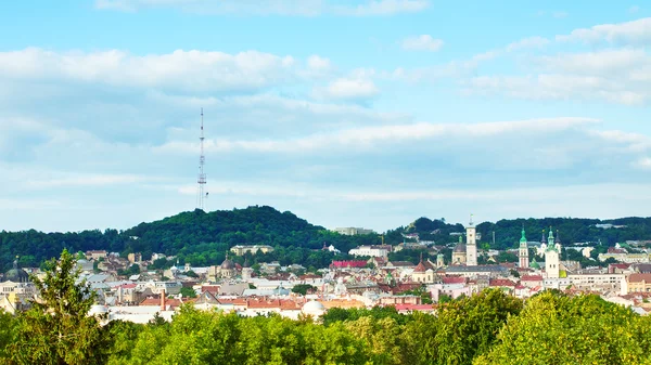 Tampilan Sudut Tinggi Lviv — Stok Foto