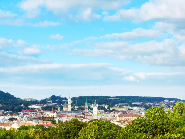 High Angle View Lviv — Stock Photo, Image