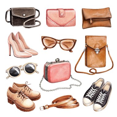 suluboya moda illüstrasyon