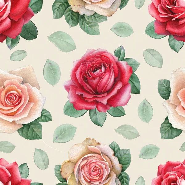 Květy růže vzorek — Stock fotografie