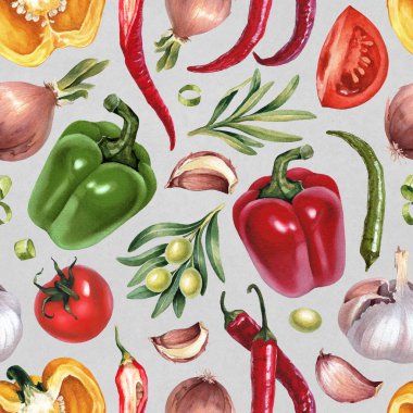 suluboya sebze ile desen