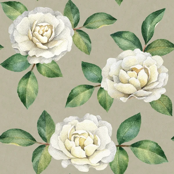 Rosa flores padrão — Fotografia de Stock