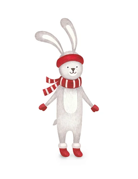 Watercolor illustration of rabbit — Stock Photo, Image