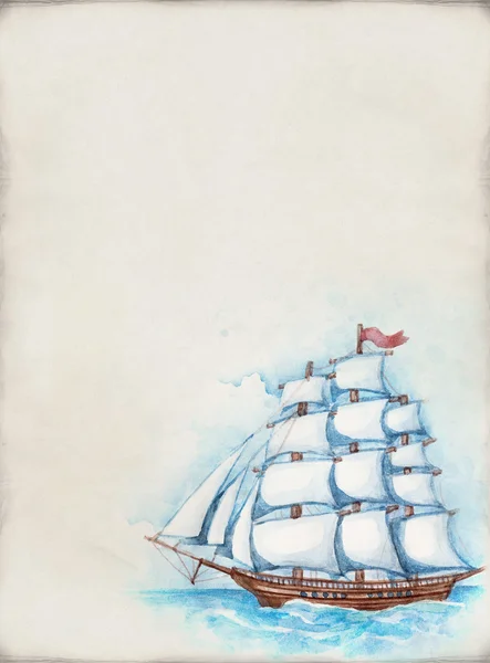 Illustration of ship — Stock Photo, Image