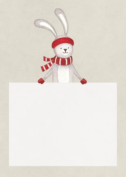 Watercolor illustration of rabbit. — Stock Photo, Image