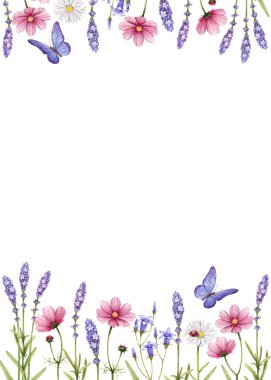 Suluboya çiçekleri