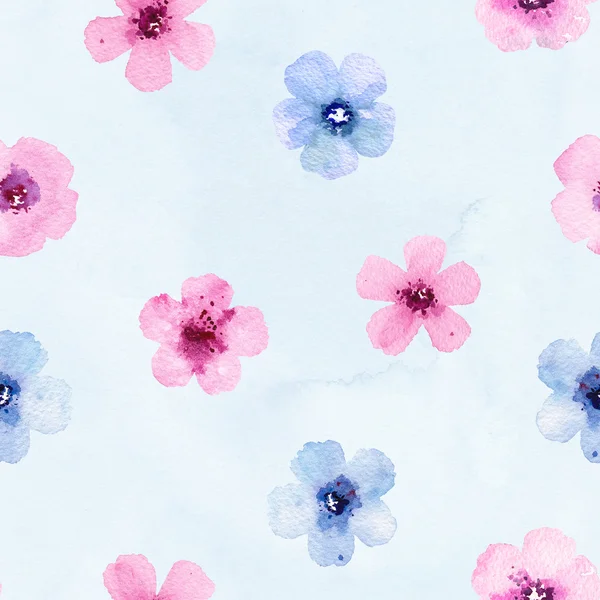 Aquarelle motif floral sans couture — Photo