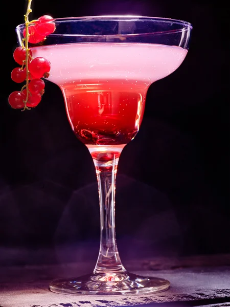 Cocktail decoration red currant  branch 89. — Stock Photo, Image