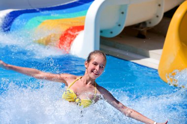 su kaydırağı aquapark, çocuk.