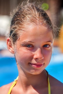 Su kaydırağı aquapark, çocuk.