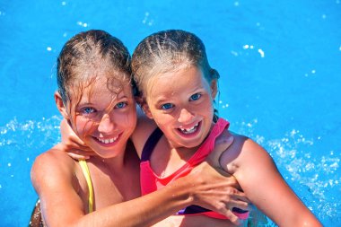 Su kaydırağı aquapark, çocuk.