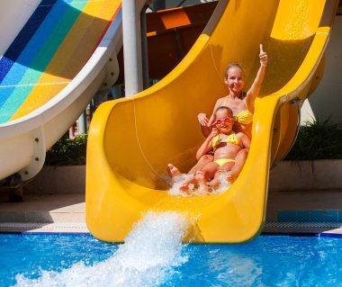 su kaydırağı aquapark, çocuk.