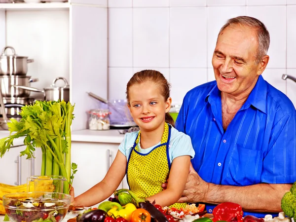 Abuelo e hijo — Foto de Stock