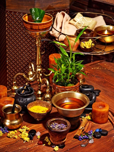 Ayurvedisk spamassage — Stockfoto