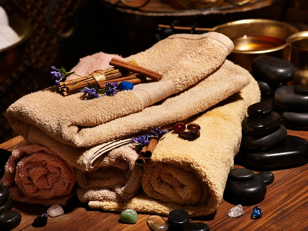 Massaggio ayurvedico spa still life — Foto Stock