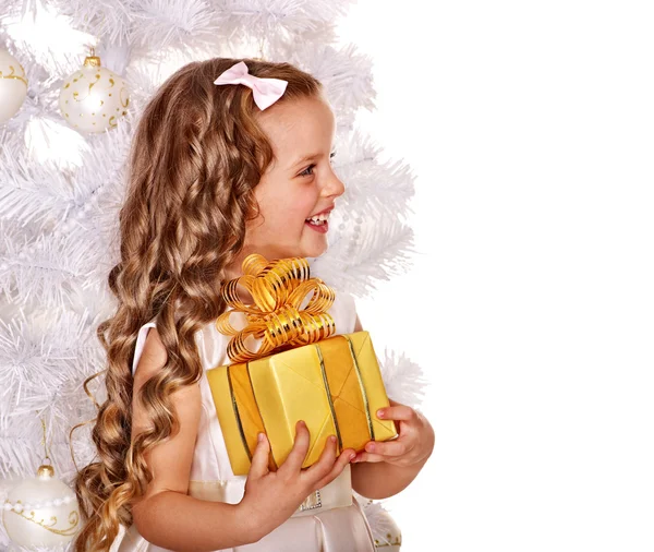 Child with gift box Stock Picture