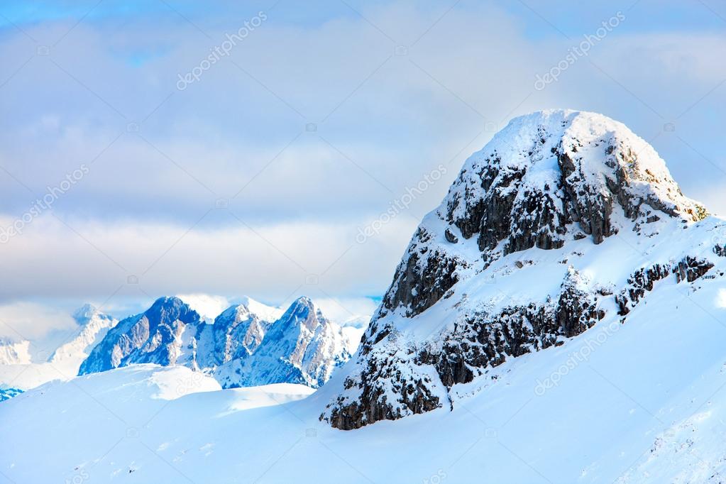snowy mountain top