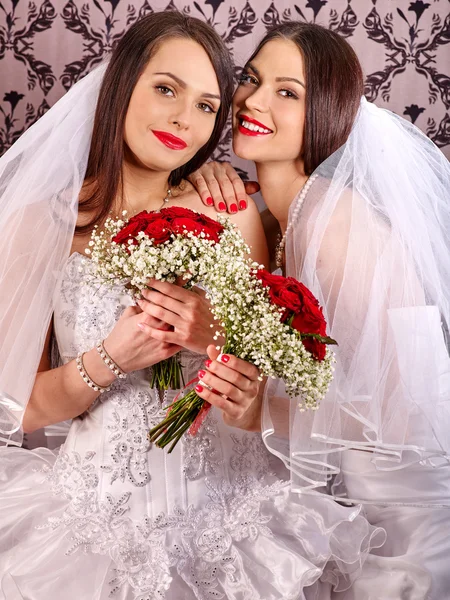 Lesbian wedding — Stock Photo, Image