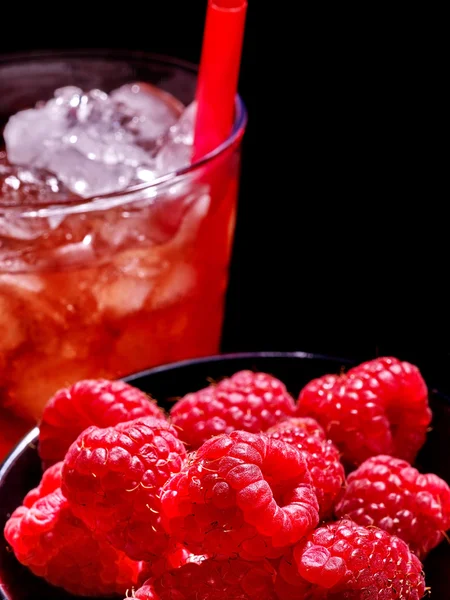 Red cocktail with raspberry — Stock Photo, Image