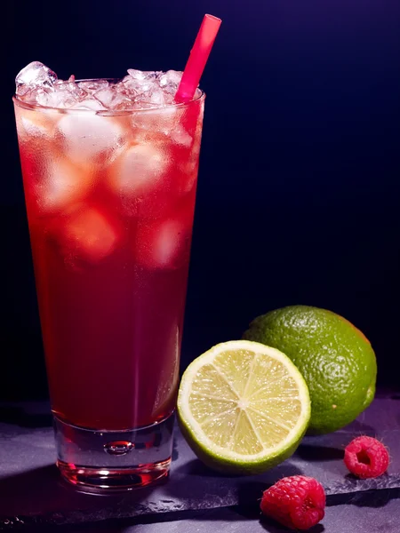 Red raspberry cocktail — Stock Photo, Image