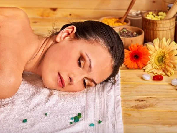 Woman getting  massage . — Stock Photo, Image