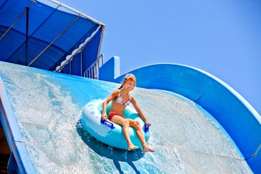 su kaydırağı aquapark, çocuk.